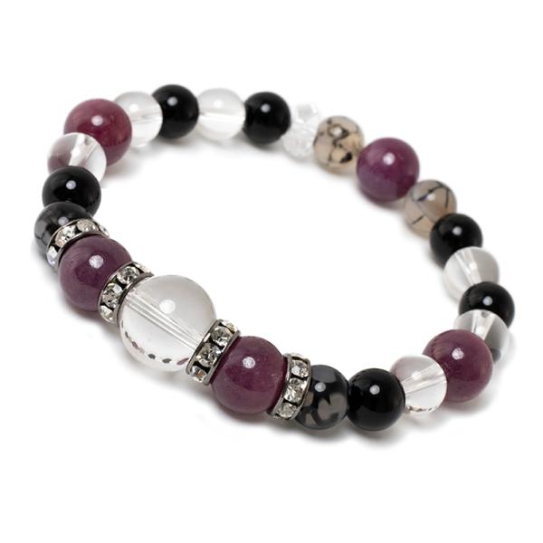 7月誕生石 ルビーブレスレット メンズ