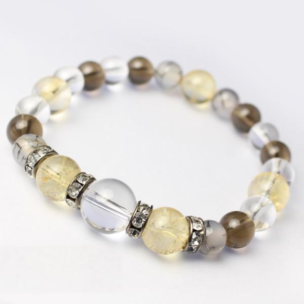 11月誕生石 シトリンブレスレット メンズ