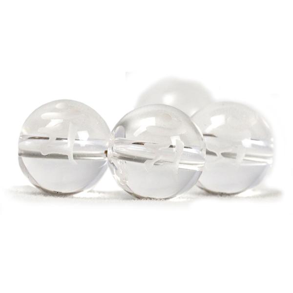 【粒売り/バラ売り】梵字彫刻クリスタル・マン 8mm 卯