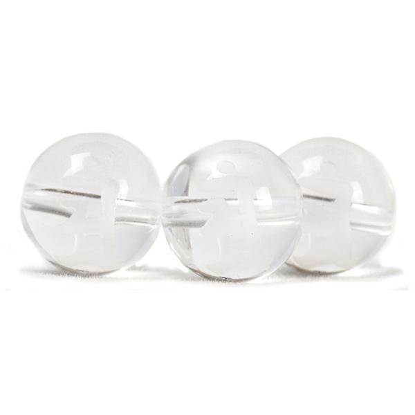 【粒売り/バラ売り】梵字彫刻クリスタル・アン 10mm 辰・巳