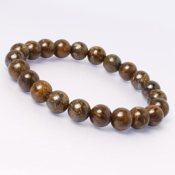 ブロンザイト8mm シンプルブレスレット