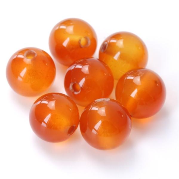 【粒売り/バラ売り】カーネリアン（オレンジ） 8mm