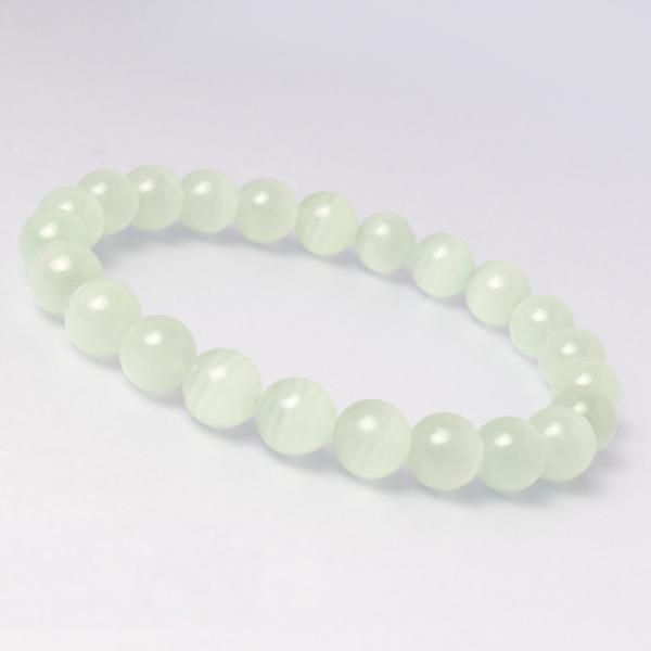 グリーンカルサイト8mm シンプルブレスレット