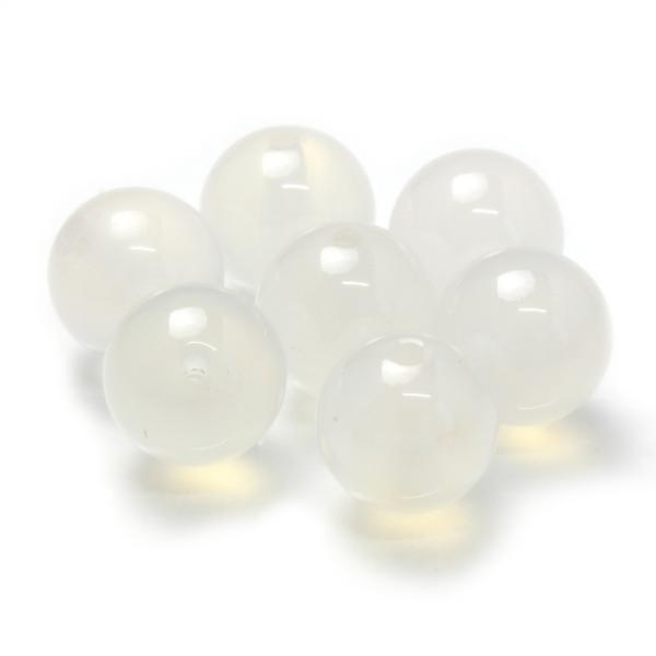【粒売り/バラ売り】ホワイトカルセドニー 8mm