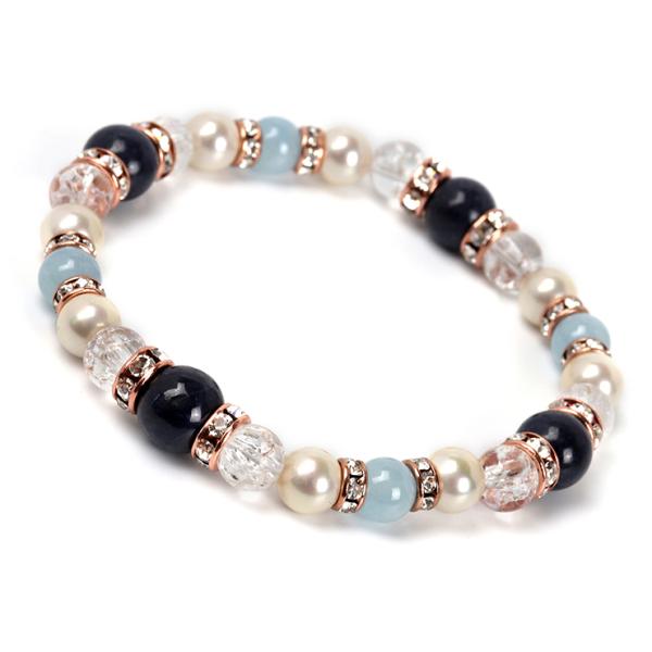 みずがめ座（1/20〜2/18）サファイア 星座石レディースブレスレット