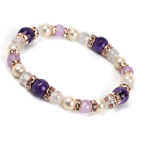 いて座（11/23〜12/21）チャロアイト 星座石レディースブレスレット