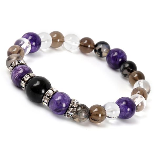 いて座（11/23〜12/21）チャロアイト 星座石メンズブレスレット