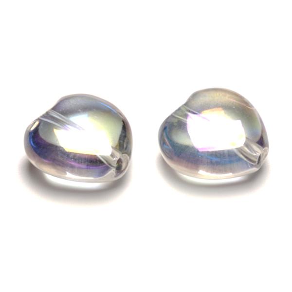 【粒売り/バラ売り】レインボークォーツ（ハート） 12mm