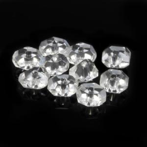 【粒売り/人工石】クリスタル（ボタン20面カット） 6×3mm