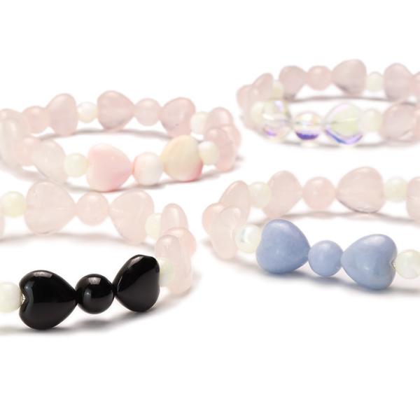 ローズクォーツ リボンブレスレット