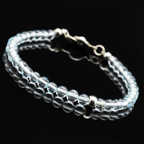 【fine】ブルートパーズ 4mmブレスレット