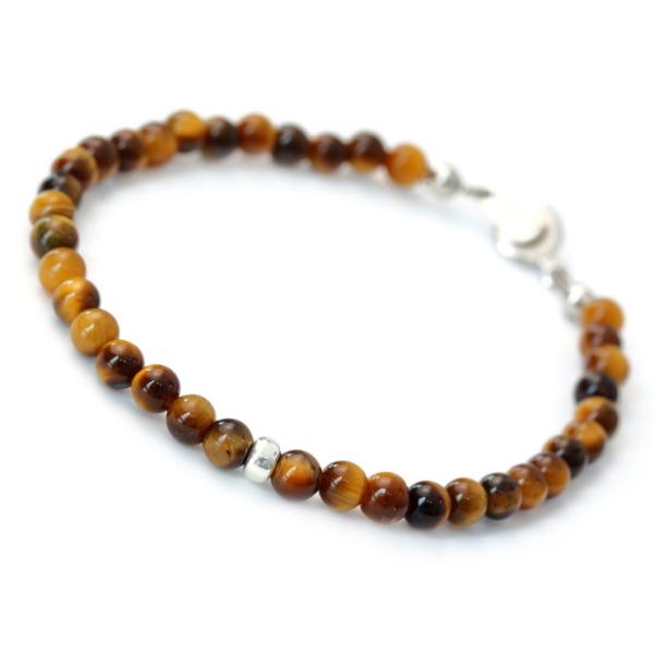 【fine】イエロータイガーアイ 4mmブレスレット