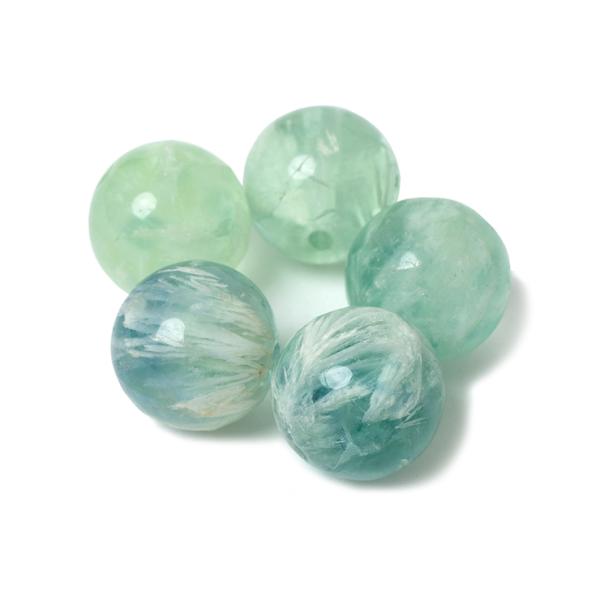 【粒売り/バラ売り】エンジェルフェザーフローライト 10mm