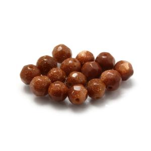 【粒売り/バラ売り】ゴールドストーン（64面カット) 4mm