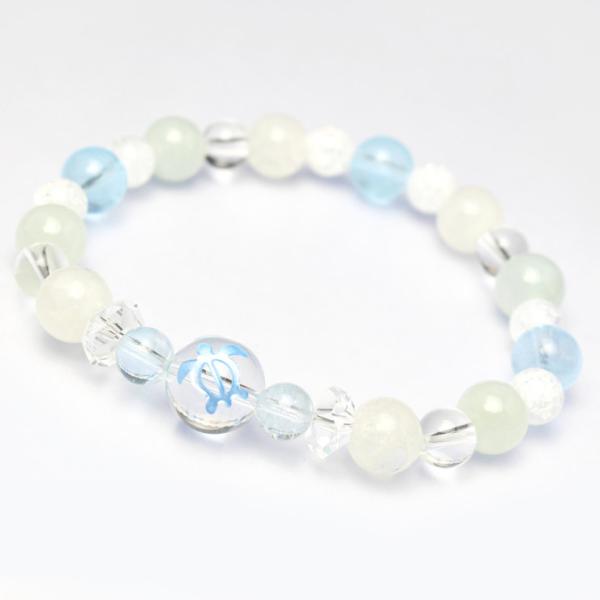 ホヌ・ブルートパーズ デザインブレスレット