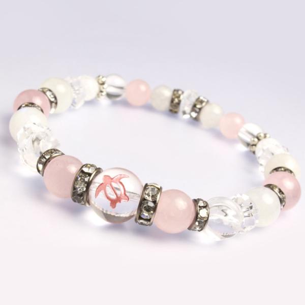 ホヌ・ローズクォーツ デザインブレスレット