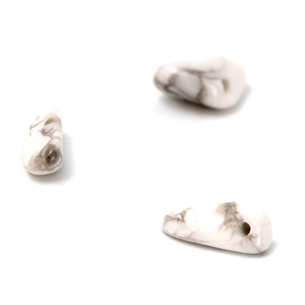 【切り売り/5cm単位】天然石さざれビーズ ハウライト（4mm〜11mm）