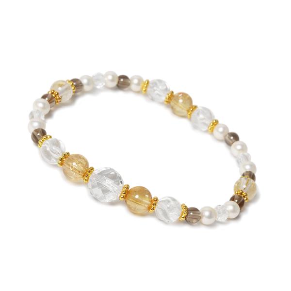 インペリアルトパーズ 6mm デザインブレスレット