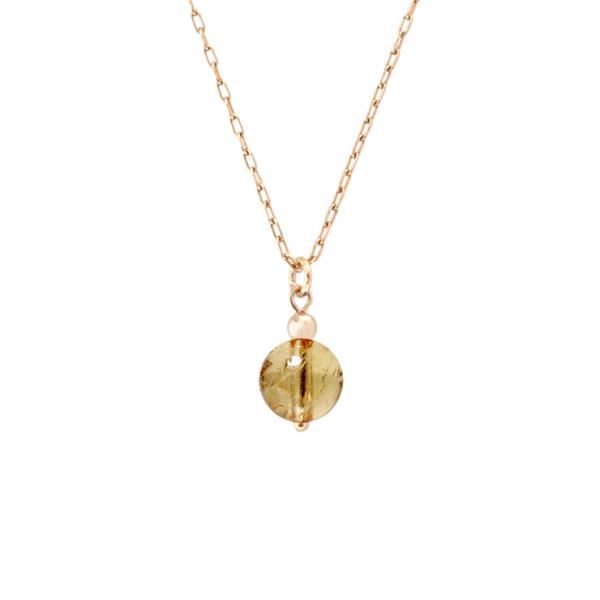 インペリアルトパーズ 6mm ペンダント