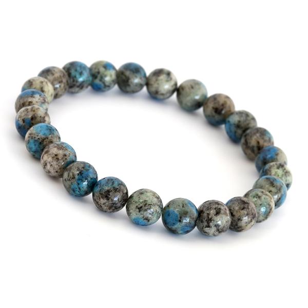 K2ブルー 8mm シンプルブレスレット