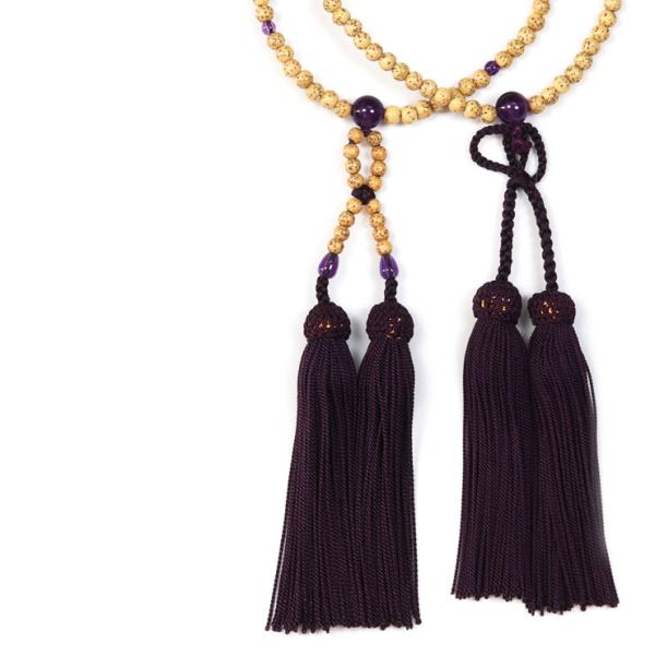 【浄土真宗 彩や】 京念珠 星月菩提珠 本式数珠（女性用）