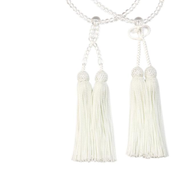 【浄土真宗 彩や】 京念珠 本水晶 本式数珠（女性用）