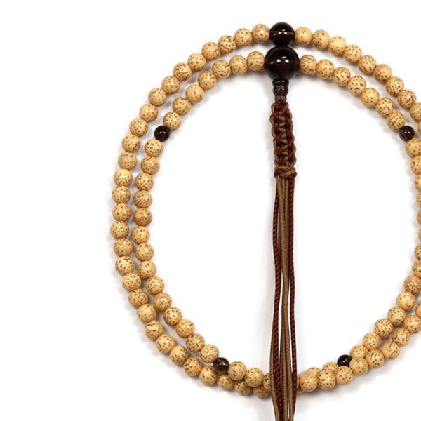 【臨済宗 彩や】 京念珠 星月菩提珠 本式数珠（男性用）