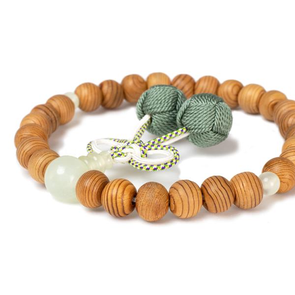 【彩や】屋久杉・新山玉 デザイン念珠（子ども用）