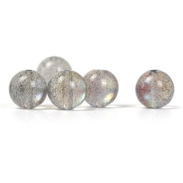 【粒売り/バラ売り】ラブラドライト ピンクレッセンス 6mm