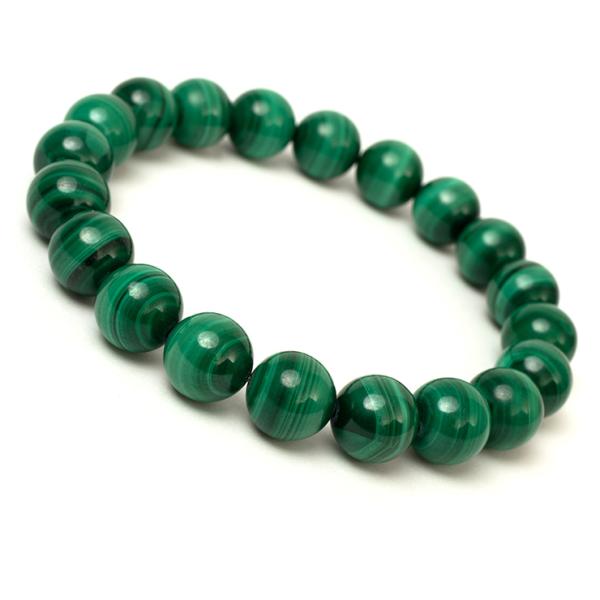 マラカイト 10mm シンプルブレスレット