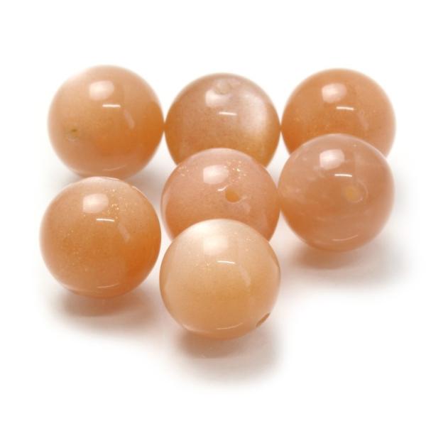 【粒売り/バラ売り】オレンジムーンストーン 8mm