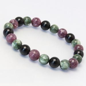 パワーストーン ブレスレット 翡翠・モリオン 仕事運 誕生石 5月 願望