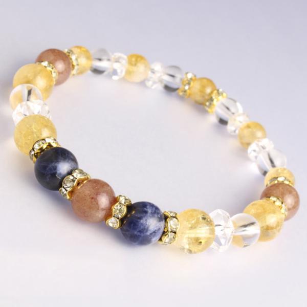 モスコバイト・ソーダライト デザインブレスレット