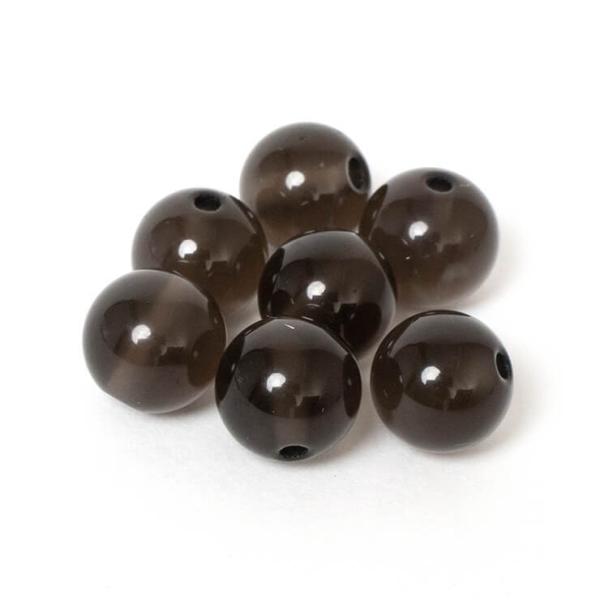 【粒売り/バラ売り】ブラックアイスオブシディアン 8mm
