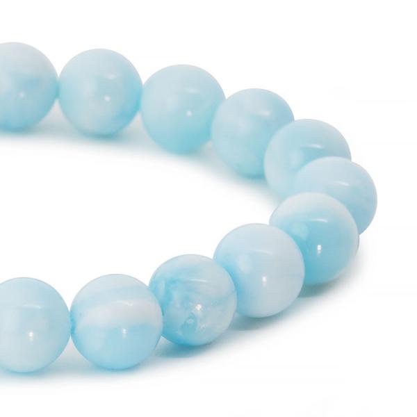 【一点もの】ブルーアラゴナイト10mm シンプルブレスレット