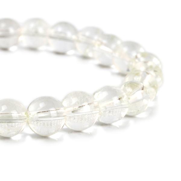 甲斐の虎をも魅了したクリスタル【一点もの】山梨水晶8mm シンプルブレスレット