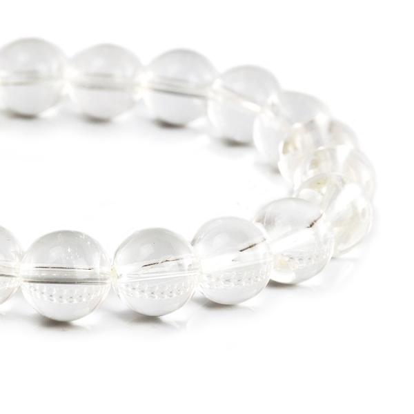 甲斐の虎をも魅了したクリスタル【一点もの】山梨水晶10mm シンプルブレスレット