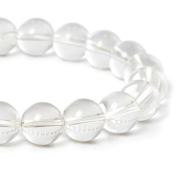 甲斐の虎をも魅了したクリスタル【一点もの】山梨水晶SA10mm シンプルブレスレット