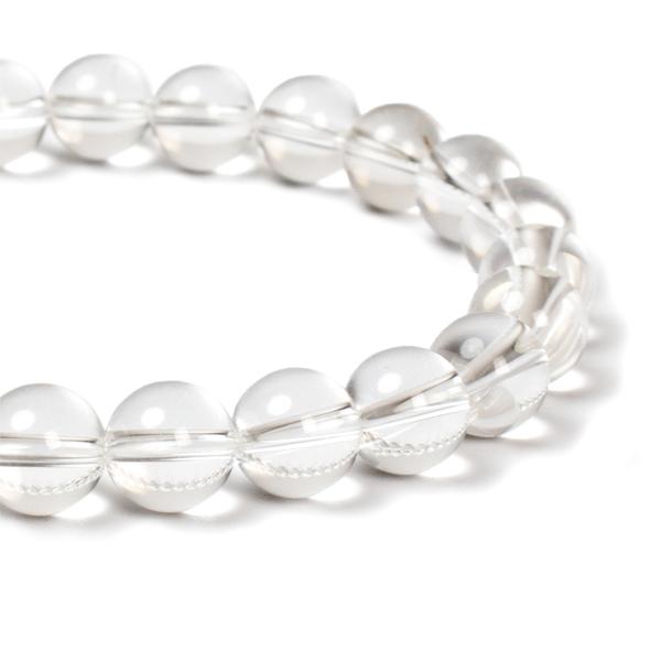 甲斐の虎をも魅了したクリスタル【一点もの】山梨水晶SA8mm シンプルブレスレット