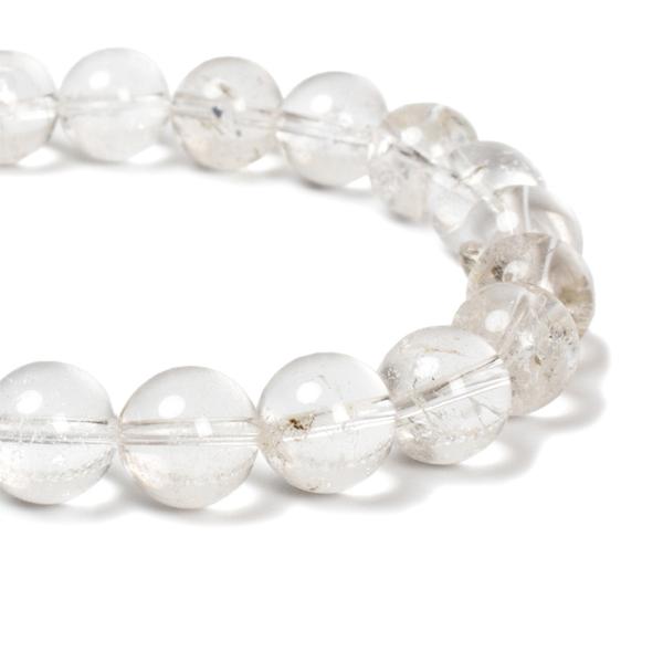 甲斐の虎をも魅了したクリスタル【一点もの】山梨水晶10mm シンプルブレスレット