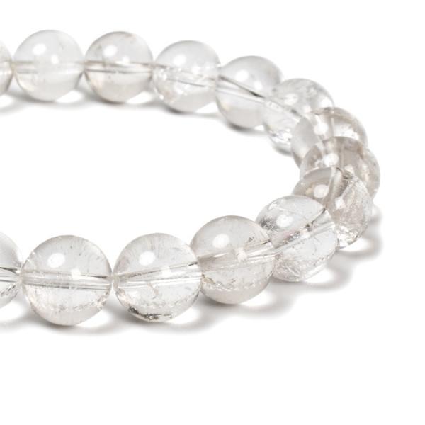 甲斐の虎をも魅了したクリスタル【一点もの】山梨水晶10mm シンプルブレスレット