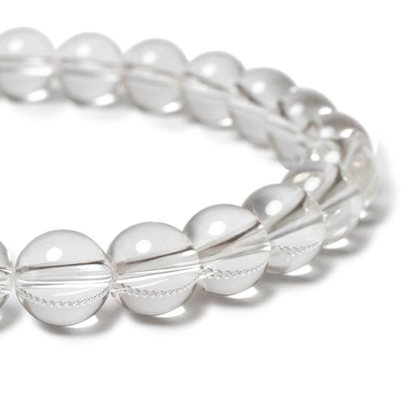 甲斐の虎をも魅了したクリスタル【一点もの】山梨水晶（八幡山産）8mm シンプルブレスレット