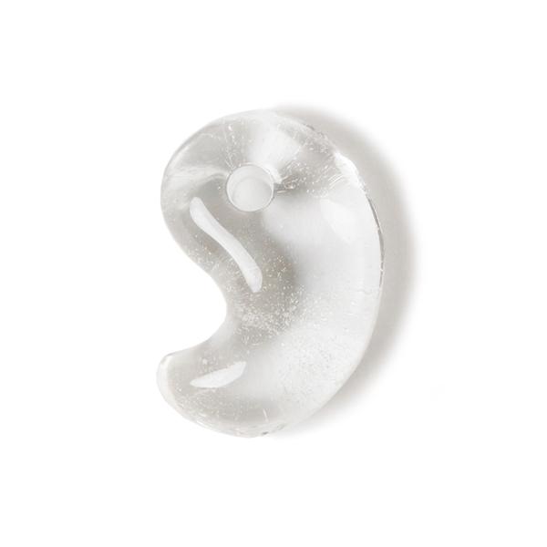 【一点もの】勾玉 山梨水晶 19mm（黒平鉱山産）