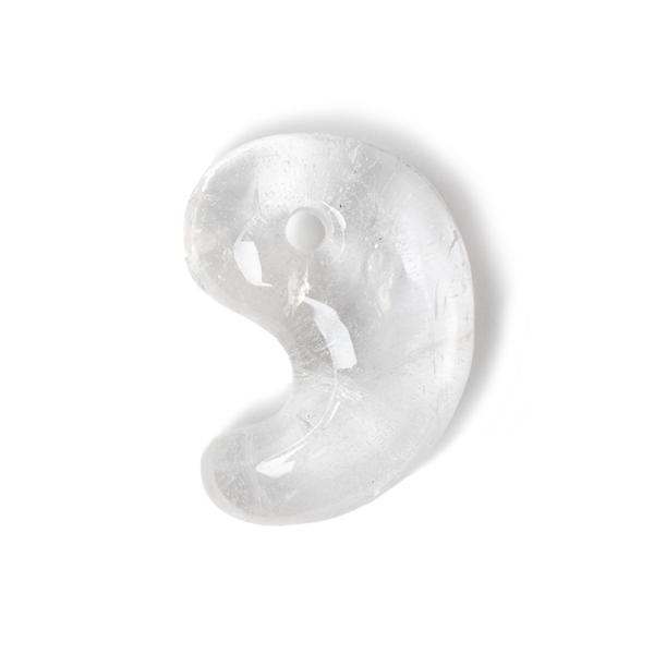 古の時代から愛されたクリスタル【一点もの】勾玉 山梨水晶 24mm