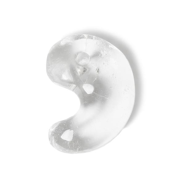 【一点もの】勾玉 山梨水晶 25mm（黒平鉱山産）