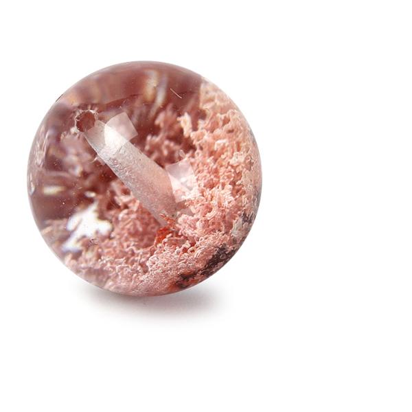 天然のガーデニング【一点もの】ガーデンクォーツ（ピンク） 12mm