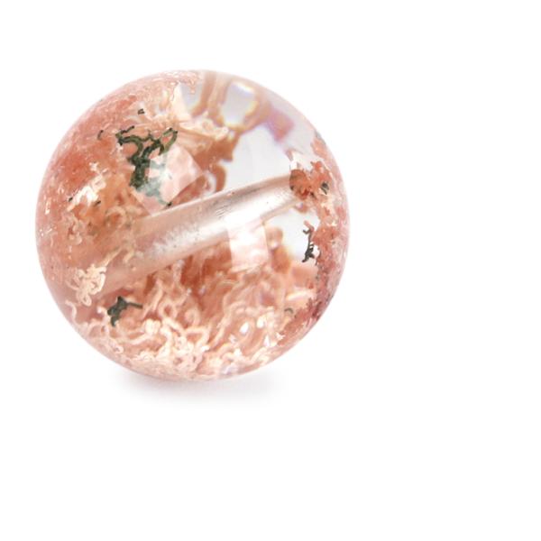 天然のガーデニング【一点もの】ガーデンクォーツ（ピンク） 12mm