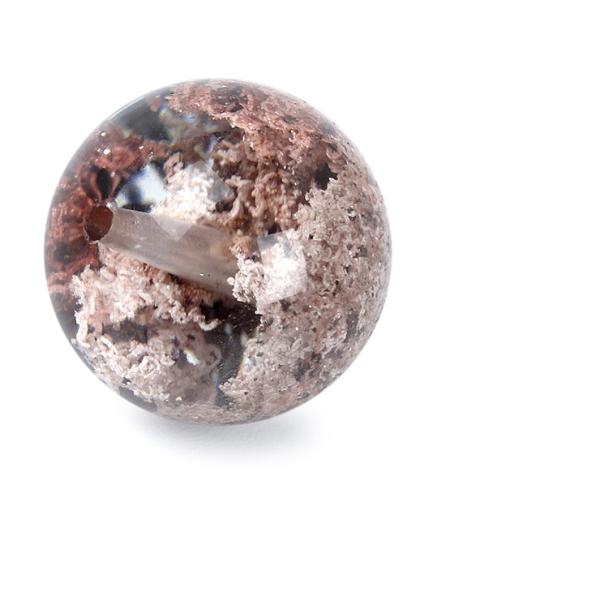 天然のガーデニング【一点もの】ガーデンクォーツ（ピンクパープル） 12mm