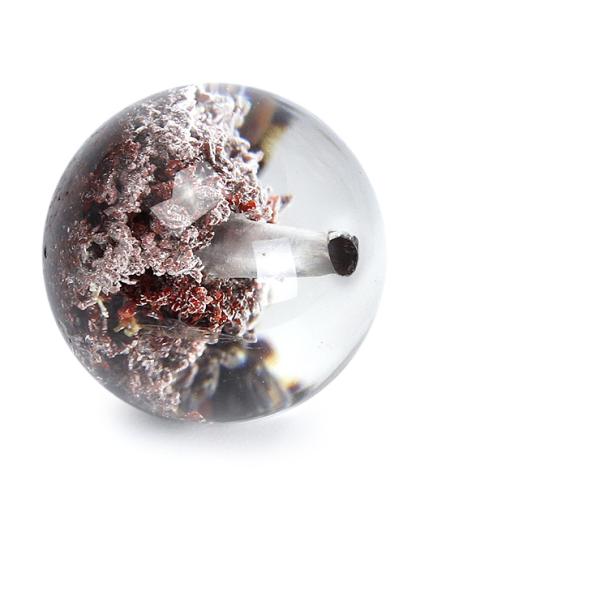 天然のガーデニング【一点もの】ガーデンクォーツ（パープル） 12mm