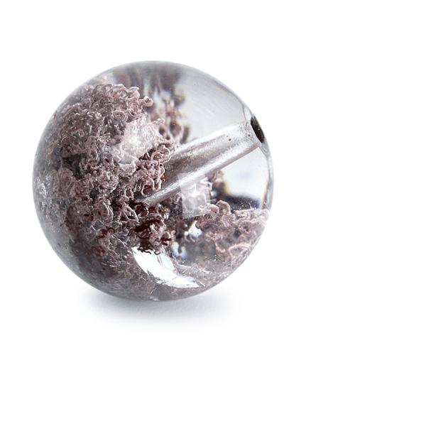 天然のガーデニング【一点もの】ガーデンクォーツ（パープル） 12mm